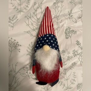 Patriotic Decorative Red White and Blue Gnome USA